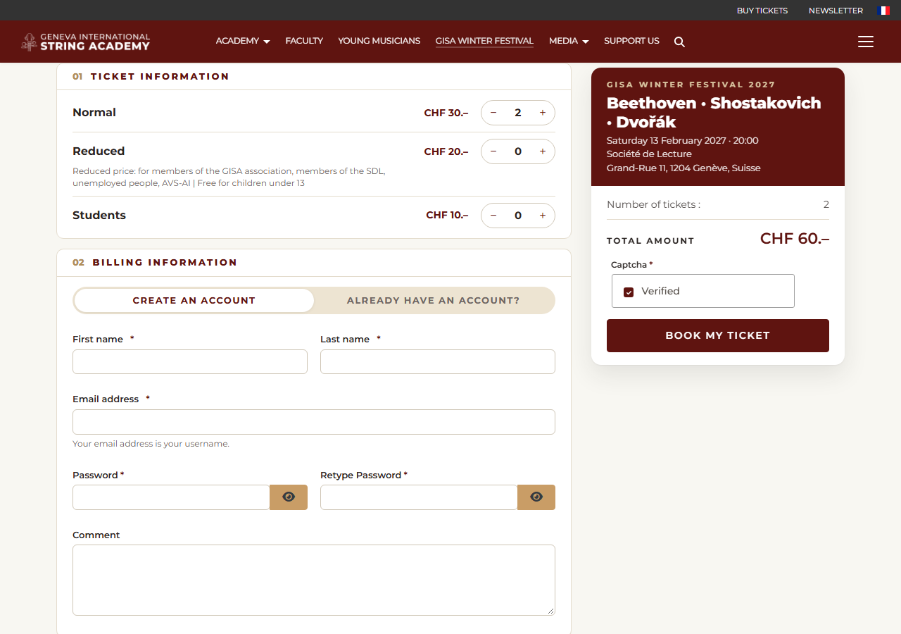 Choosing the prices and the total amount